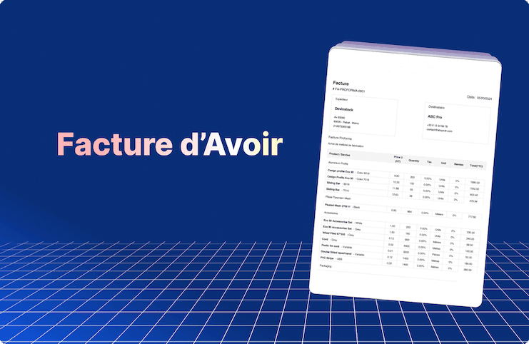Qu'est-ce qu'une facture avoir ?