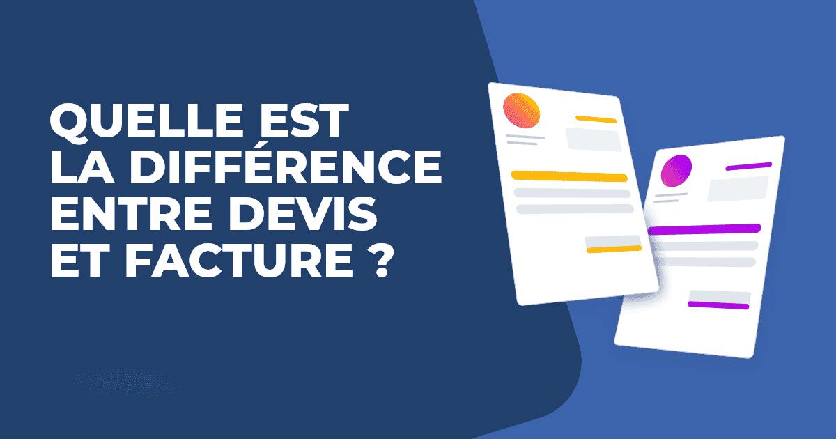 Différence entre devis et facture comparatif
